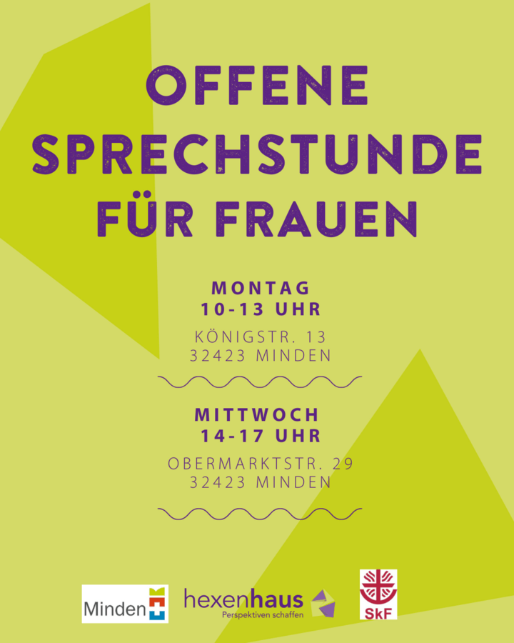 Flyer, offene Sprechstunde für Frauen